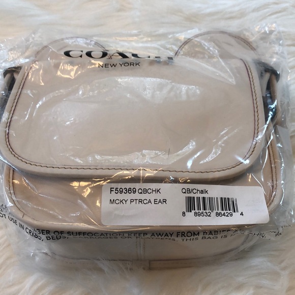 Coach Patricia Leather Saddle Bag with Mickey Ears - Picture 2 of 7